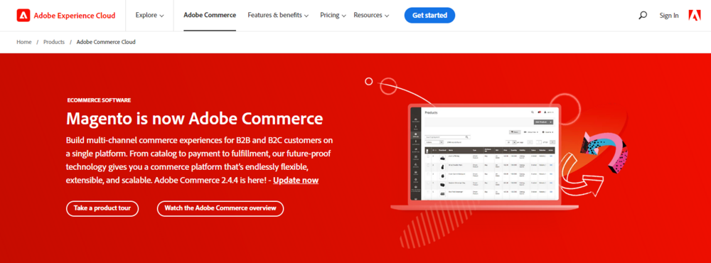 CMS Adoce Commerce Magento