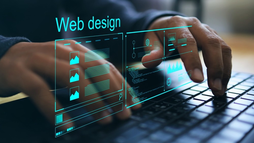 A developer writing code and adjusting a site's technical structure for SEO
